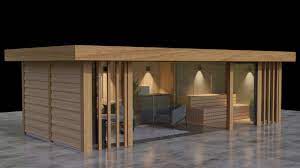 eiken bijgebouwen met sauna