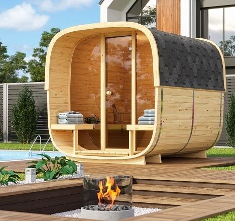 combi sauna buiten