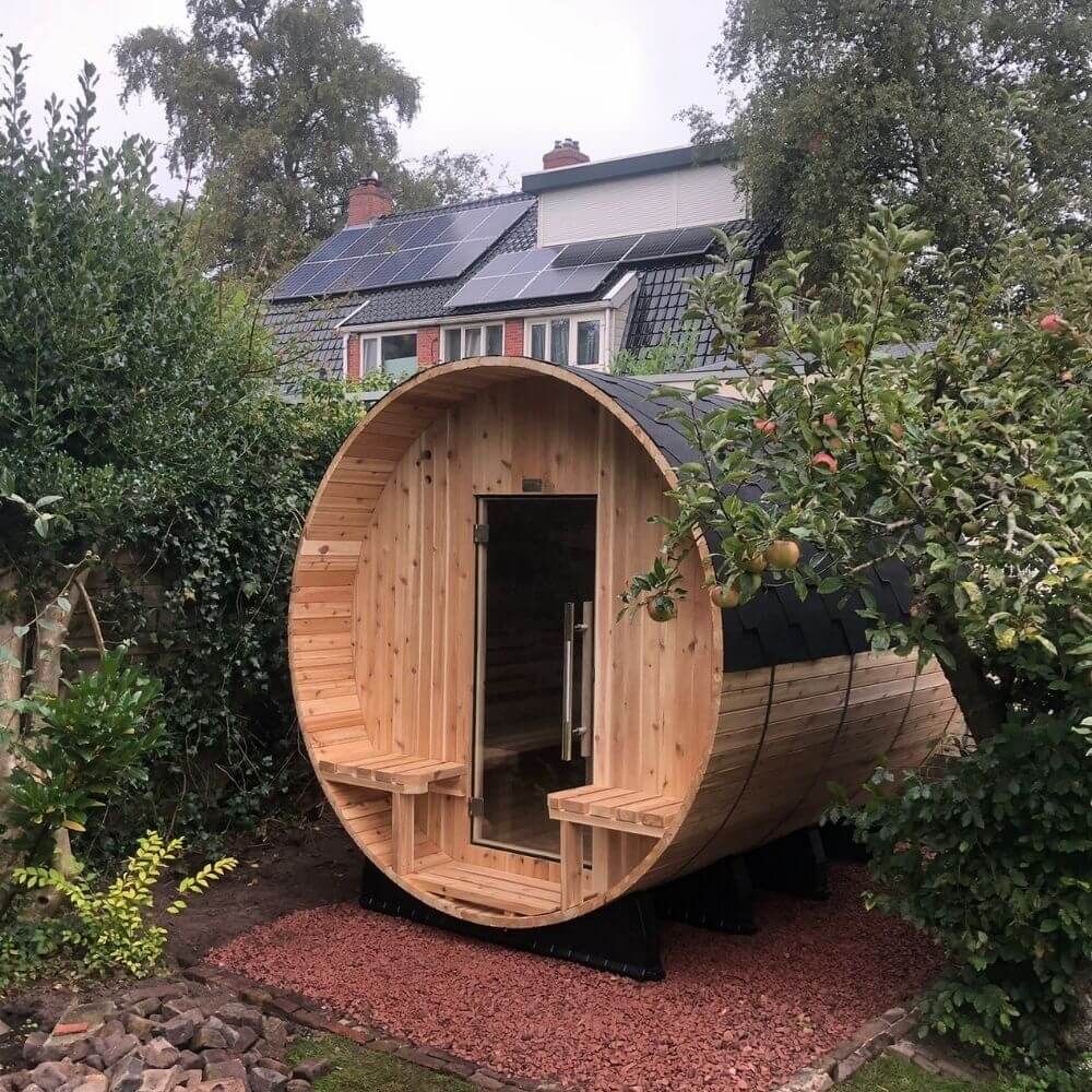 infraroodcabine buiten plaatsen